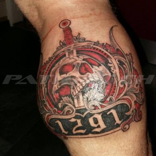 #tattoo #tattoos #1291 #skull #schwert