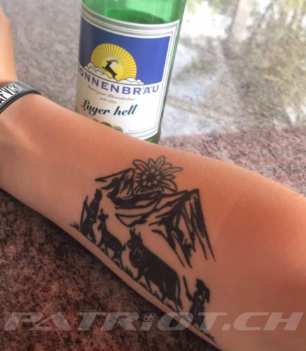 #tattoo #tattoos #edelweiss #berge #kuh #tradition #heimat