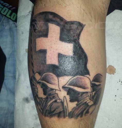 #tattoo #tattoos #fahne #fahnenträger #armee #militär